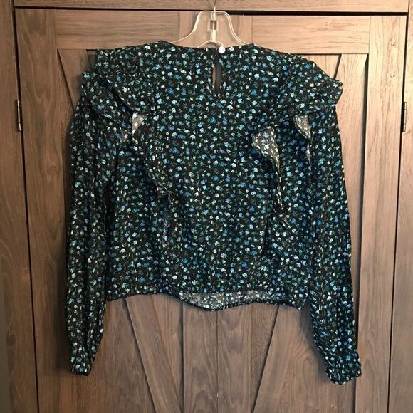 NWT Boho Floral Ruffle Top - Picture 6 of 8